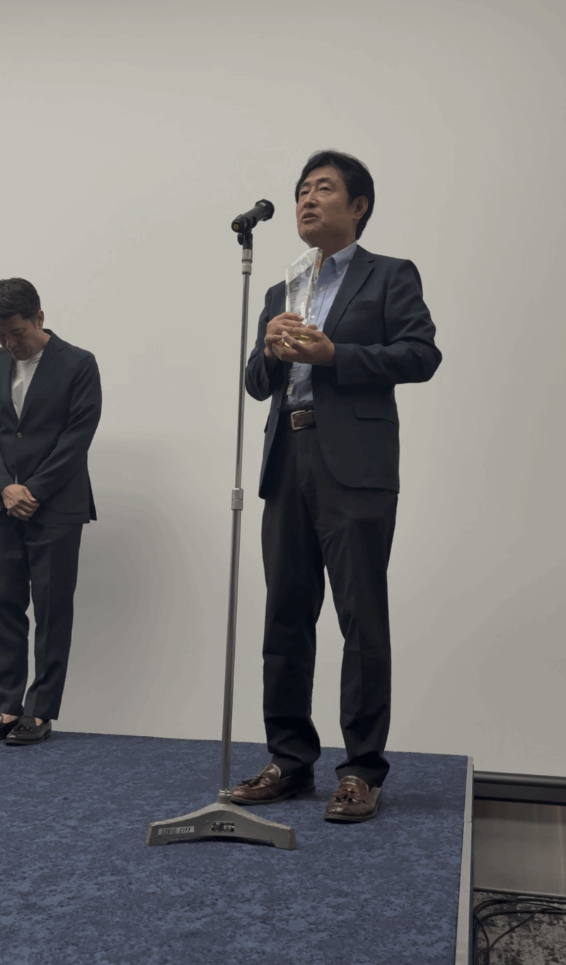 授賞式でのスピーチ